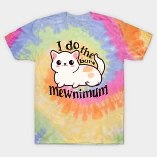 Bare Minimum Cat Pun T-Shirt